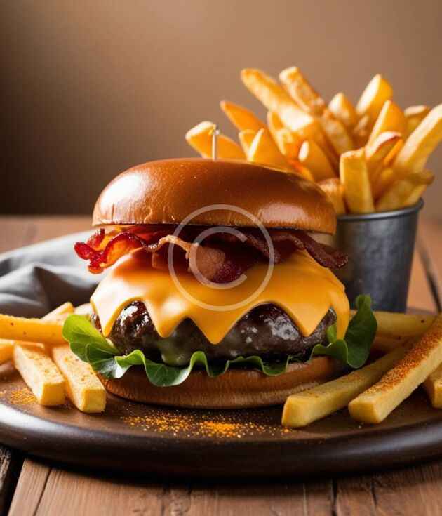Bacon cheddar burger recipe